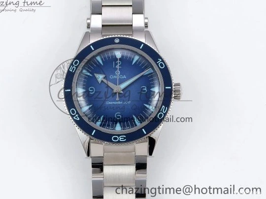 0103 Seamaster 300 Heritage VSF 1:1 Best Edition Blue Dial on SS Bracelet A8912 Super Clone Packable 7716